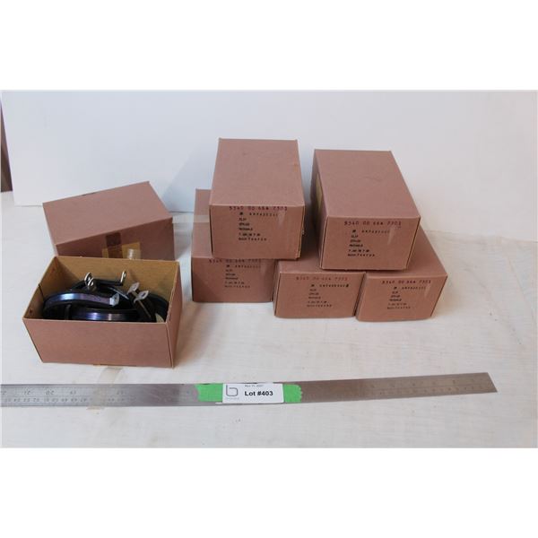 Vintage clamps, most sealed in box