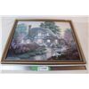 Image 1 : Framed Cottage painting by Richard Burns