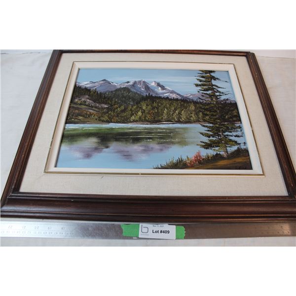 Framed nature art on canvas