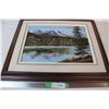 Image 1 : Framed nature art on canvas