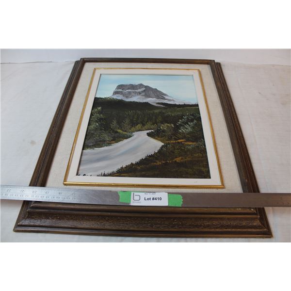 Framed nature art on canvas