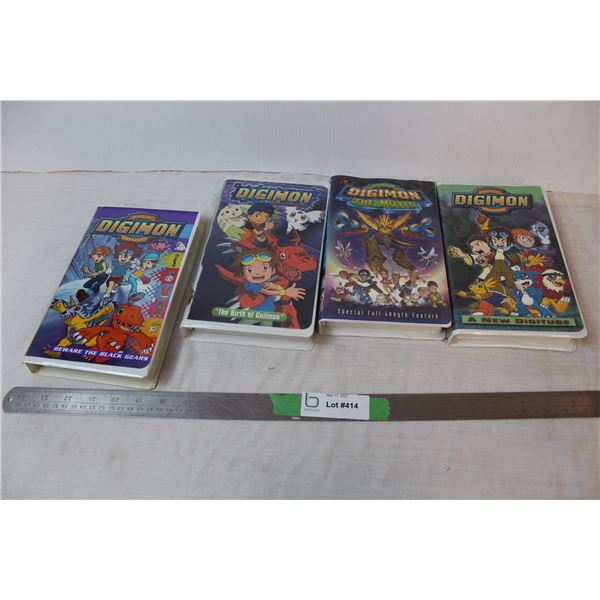 Digimon VHS tapes