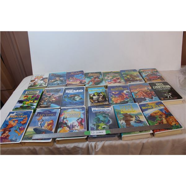 Disney VHS tapes lot