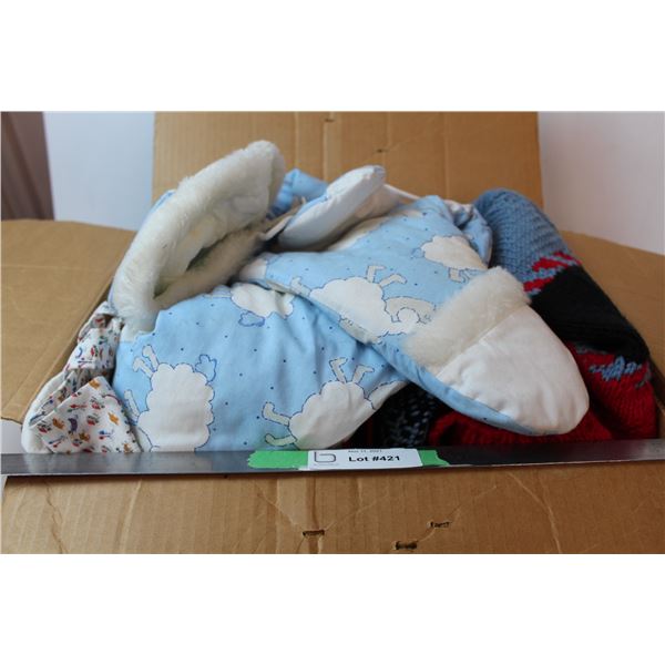 Box of baby/toddler clothing