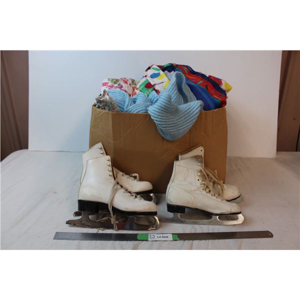 misc. Sized winter gear, children’s figure skates