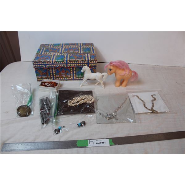 Misc. Items; jewelry, My little pony, storage container