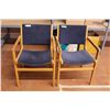 Image 5 : Pair of lounge chairs + pair of metal chairs