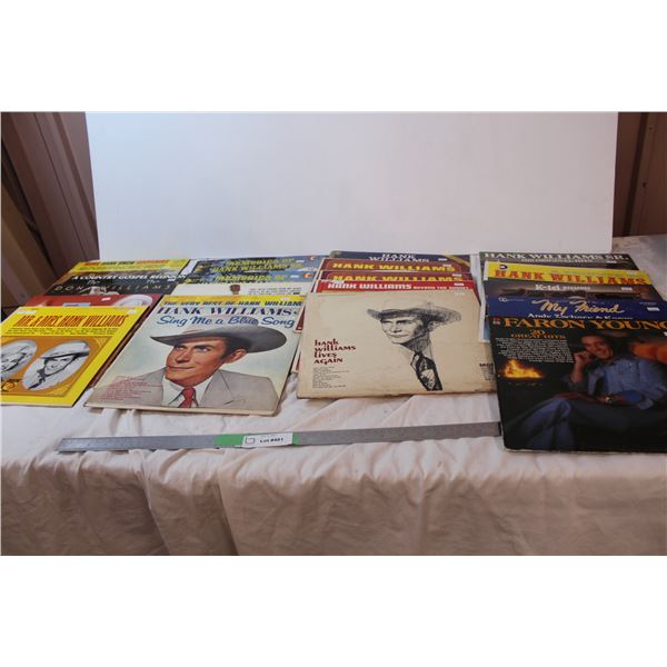 Lot of records; Hank Williams, Don Williams