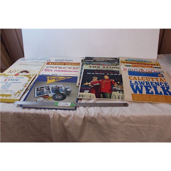 Lot of records; movies & musicals