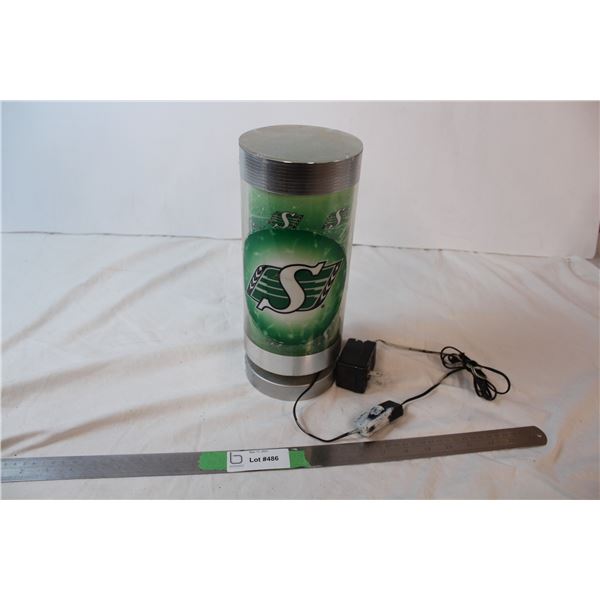 Moving Saskatchewan Roughriders lamp (working)