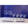Image 1 : Martini glasses with crooked stems, brandy glasses