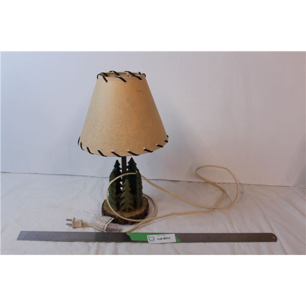 Wooden lamp with shadow shade(not working)