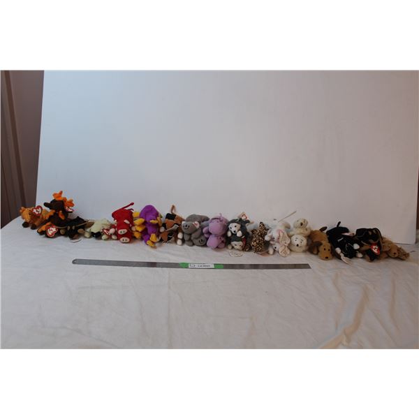 Lying down teenie beanies