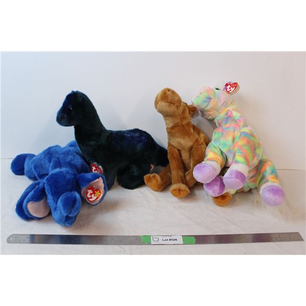 12” beanie buddies, Opal and others