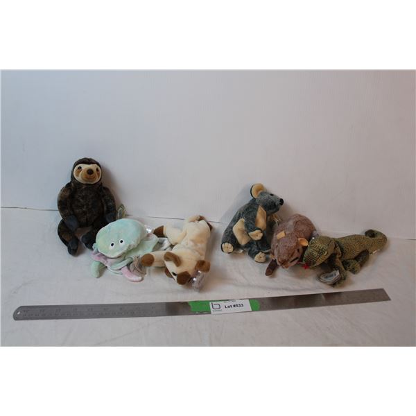 8” beanie babies; Goochi, tip toe