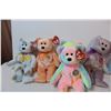 Image 2 : 8” beanie baby bears; Kissme, Eggs II, Harry
