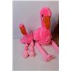 Image 2 : Beanie Baby and Buddy  matching sets; Flamingo, Monkey, Fuzz