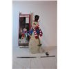Image 1 : *LED New light up snowman, metal, with box, 28” (working)