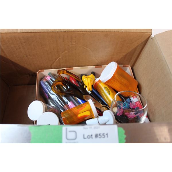 Box of office supplies