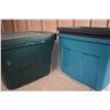 Image 2 : *(4) Plastic Bins (One Missing Lid)