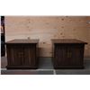 Image 1 : Pair of end table cupboards