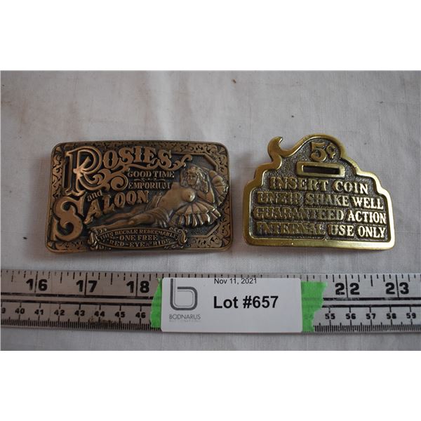 (2) Belt Buckles