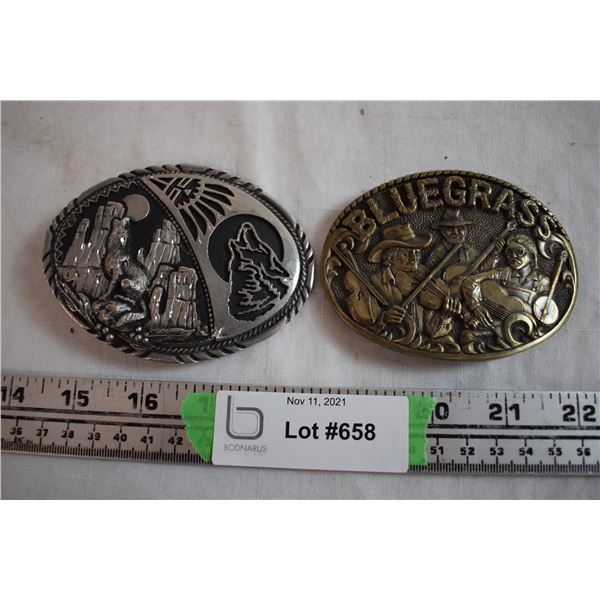 (2) Belt Buckles