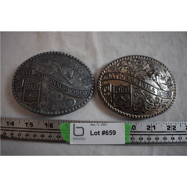 (2) Belt Buckles