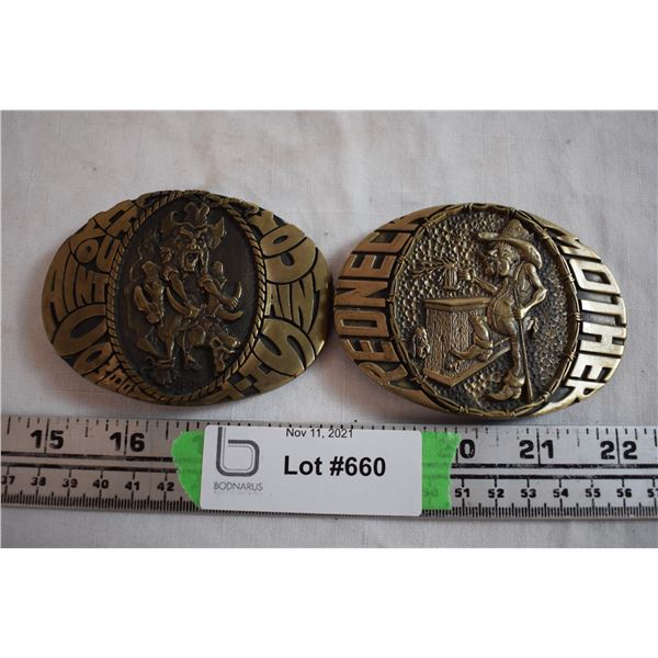 (2) Belt Buckles
