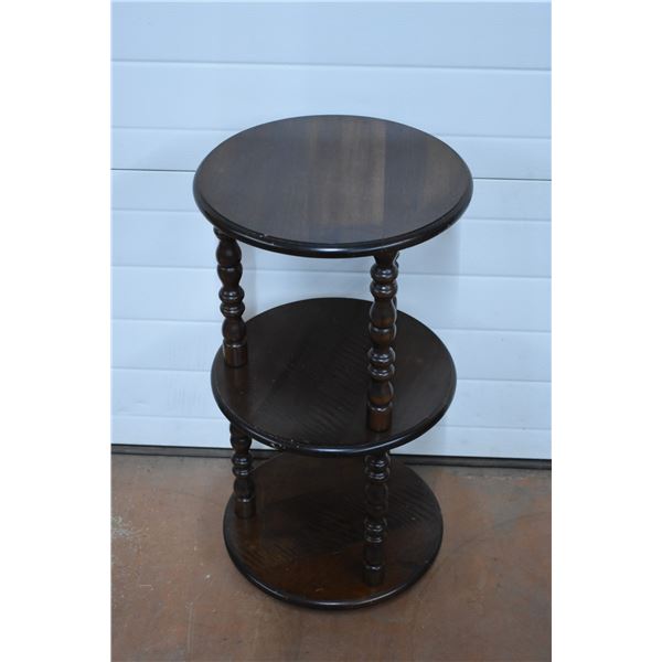 *3-Tiered Round Shelf (30" T, 15" Diameter)