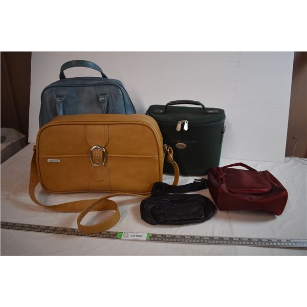 (3) Small Luggage Bags With Fanny Pack