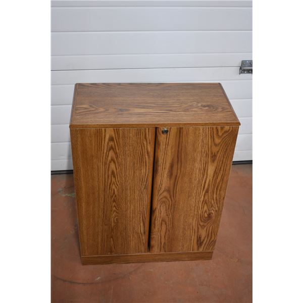 *Wooden Entertainment Cabinet (30" H x 23" W x 12" D)