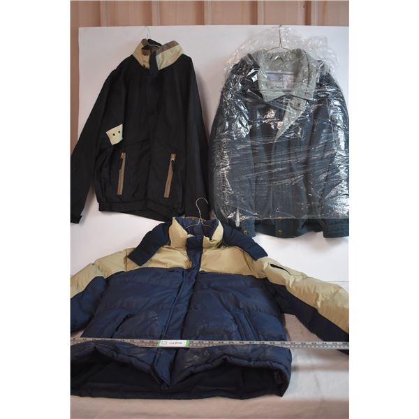 *M, L, and XL Jackets (One is New)