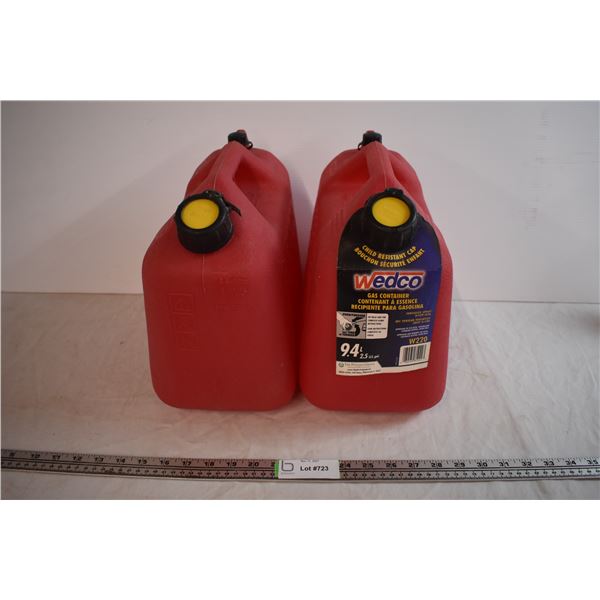 2X The Money - (2) 9.4L Gas Containers