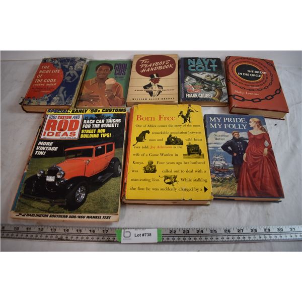 Vintage Books with Rod Ideas Magazines
