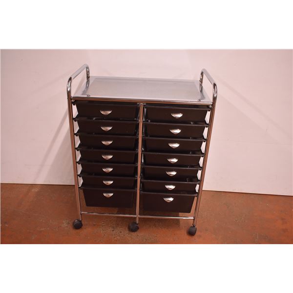 Plastic and Metal Drawer Rack (23" W x 15" D x 29" T)