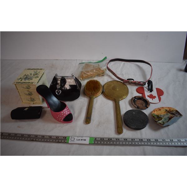 Vanity Set With Misc Fashion Items