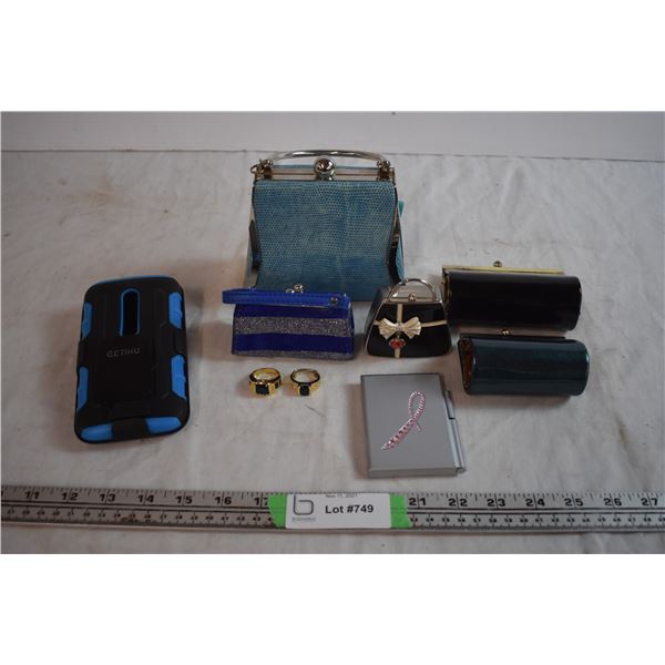 Coin Purses, Phone Case, and Rings