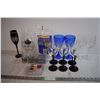 Image 1 : (6) Wine Glasses With Plastic Wine Cups, Plastic Cups and Shot Glasses