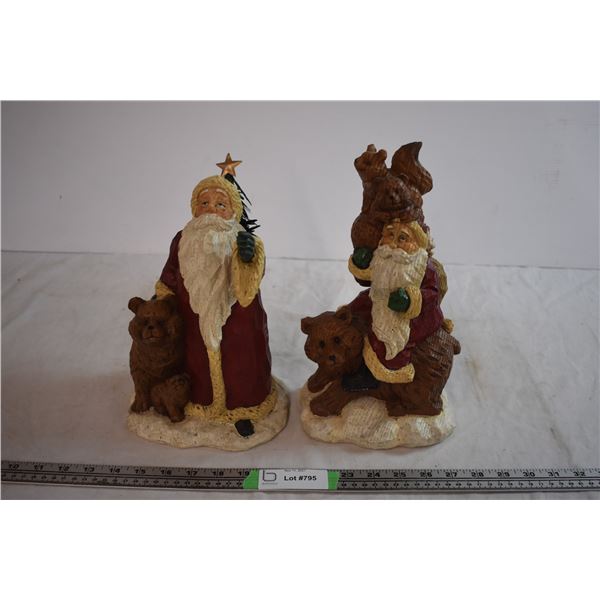 (2) Santa Figures