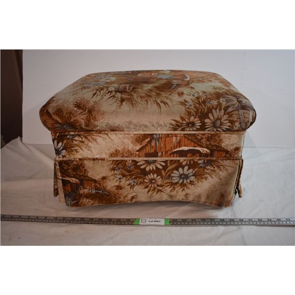 *Vintage solid footstool