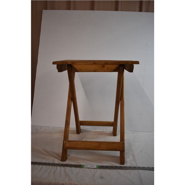 *Folding Wooden Table (Slightly Wobbly)