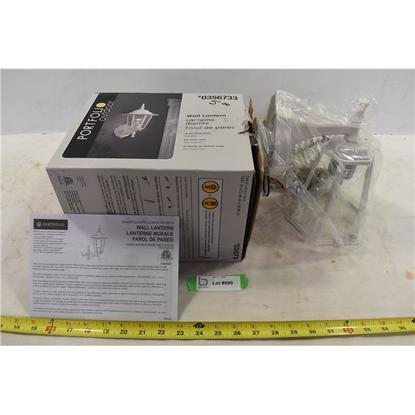 White Matte Wall Lantern