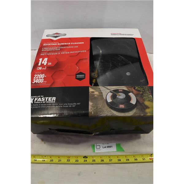 Rotating Gas Pressure Rotating Surface Cleaner