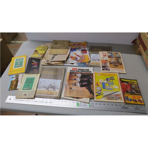 ducks unlimited magazines + vintage catalogs