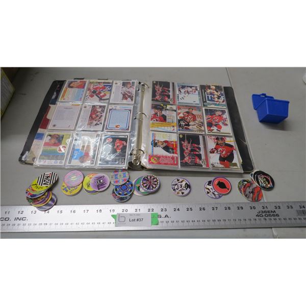 misc hockey cards + pogs
