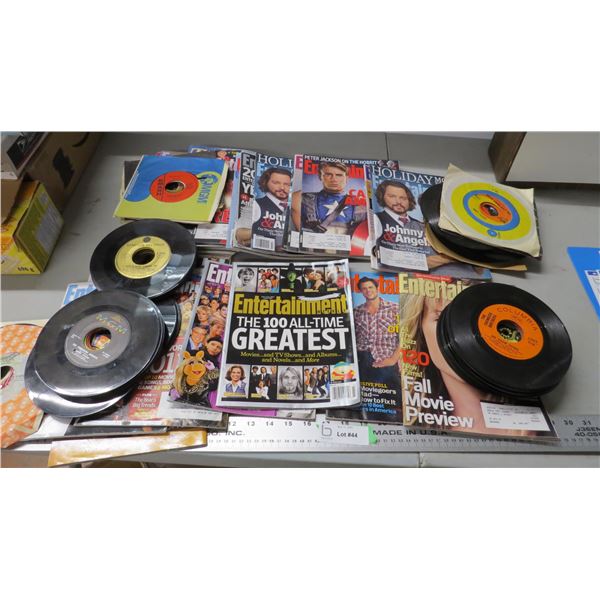 entertainment magazines + misc records