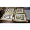 Image 1 : (4) pictures in frame (signed?)