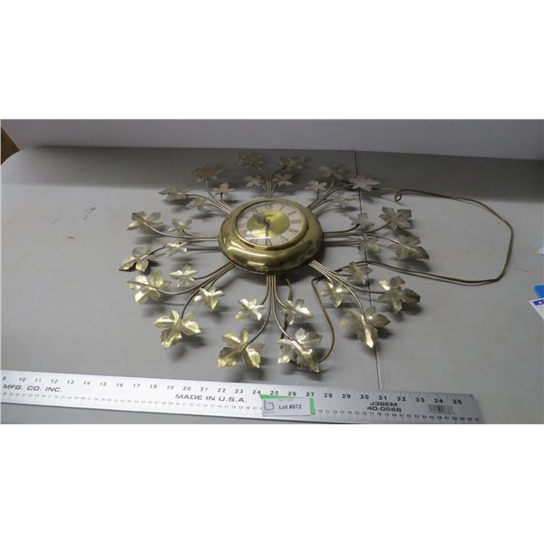 vintage united clock (works) 23" diameter