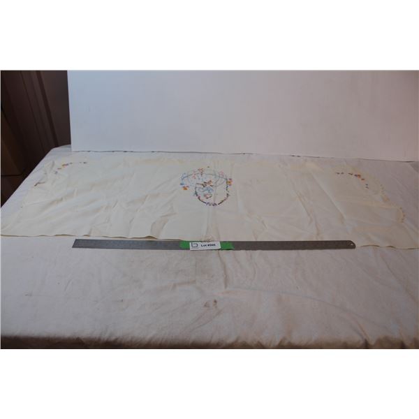 Vintage embroidered linen